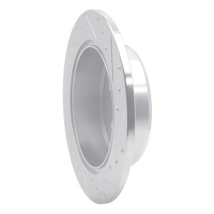 Lexus GS430 Brake Rotor (1) - Rear Left - R1 Concepts - Drilled & Slotted - Silver - `98-`10